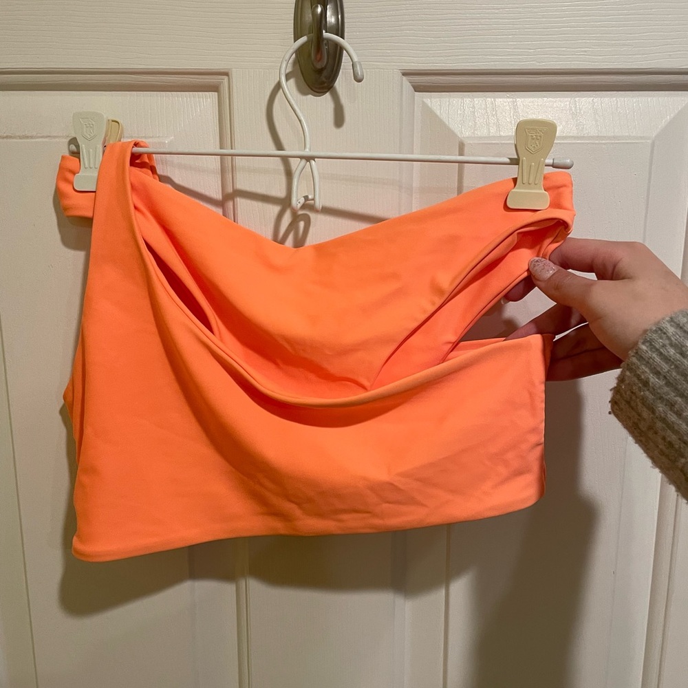 Orange one shoulder bikini